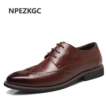NPEZKGC Genuine Leather Mens Dress Shoes, High Quality Oxford Shoes For Men, Lace-Up Business Men Shoes, Brand Men Wedding
NPEZKGC Genuine Leather Mens Dress Shoes, High Quality Oxford Shoes For Men, Lace-Up Business Men Shoes, Brand Men Wedding
