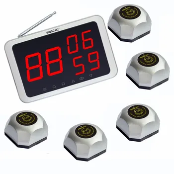 SINGCALL.Wireless call service, for factory, Bank, KTV, Hospital, 1 fixed receiver with 5 restaurant bells
SINGCALL.Wireless call service, for factory, Bank, KTV, Hospital, 1 fixed receiver with 5 restaurant bells