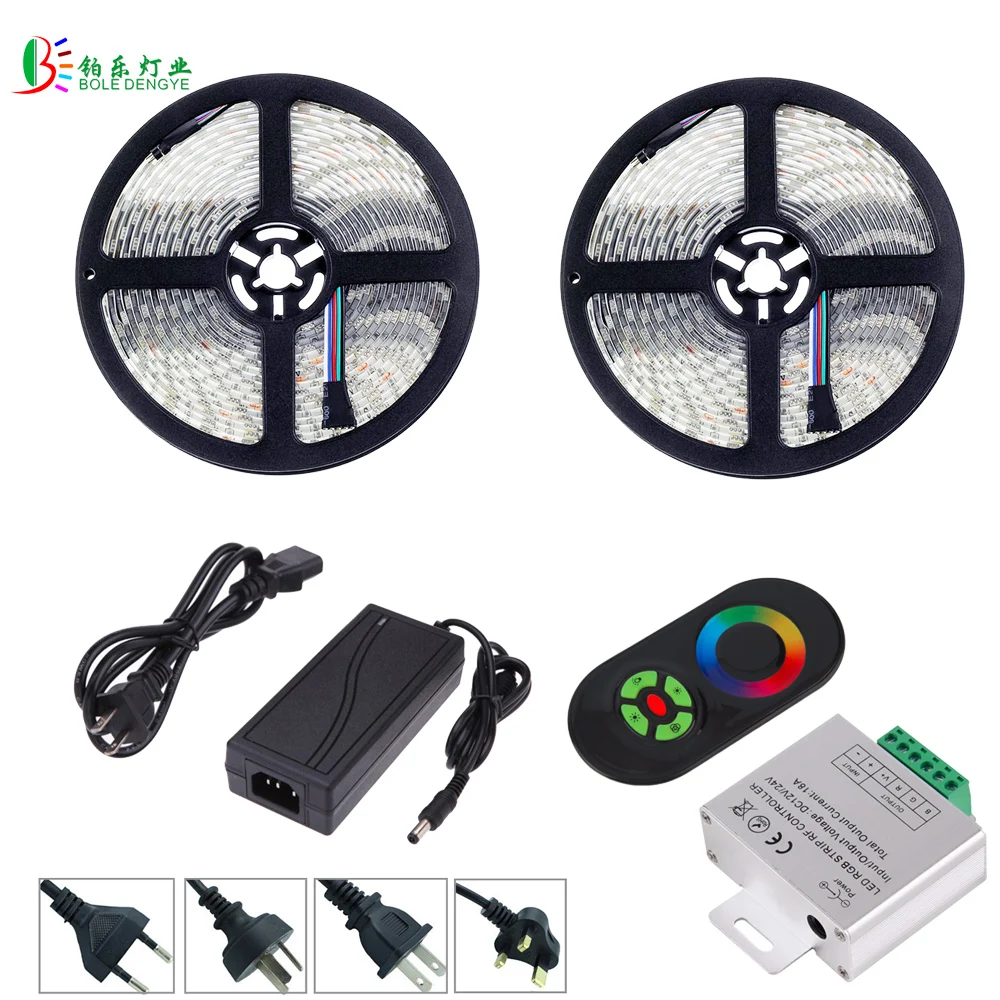 5050 RGB LED Strip 10M Waterproof RF 5 Key Touch Remote RGB Controller Wireless Control Kitchen Living Room Decoration Light
5050 RGB LED Strip 10M Waterproof RF 5 Key Touch Remote RGB Controller Wireless Control Kitchen Living Room Decoration Light
