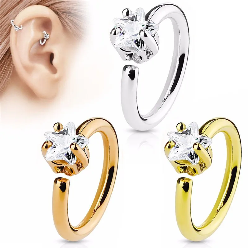 Goth Septum Punk Style Surgical Steel Bendable Fake Piercing Clip on Hoop Lip Nose Ring Body Jewelry Unisex Ear Piercing Earring
Goth Septum Punk Style Surgical Steel Bendable Fake Piercing Clip on Hoop Lip Nose Ring Body Jewelry Unisex Ear Piercing Earring