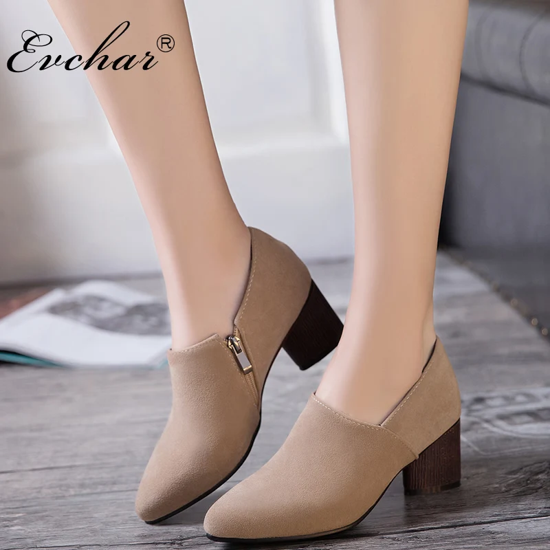 Apricot Black gray PU Leather Ladies Pumps Side Zipper Pointed Toe thick med Heels Woman Concise Elegant Women Shoes size 32-45
Apricot Black gray PU Leather Ladies Pumps Side Zipper Pointed Toe thick med Heels Woman Concise Elegant Women Shoes size 32-45