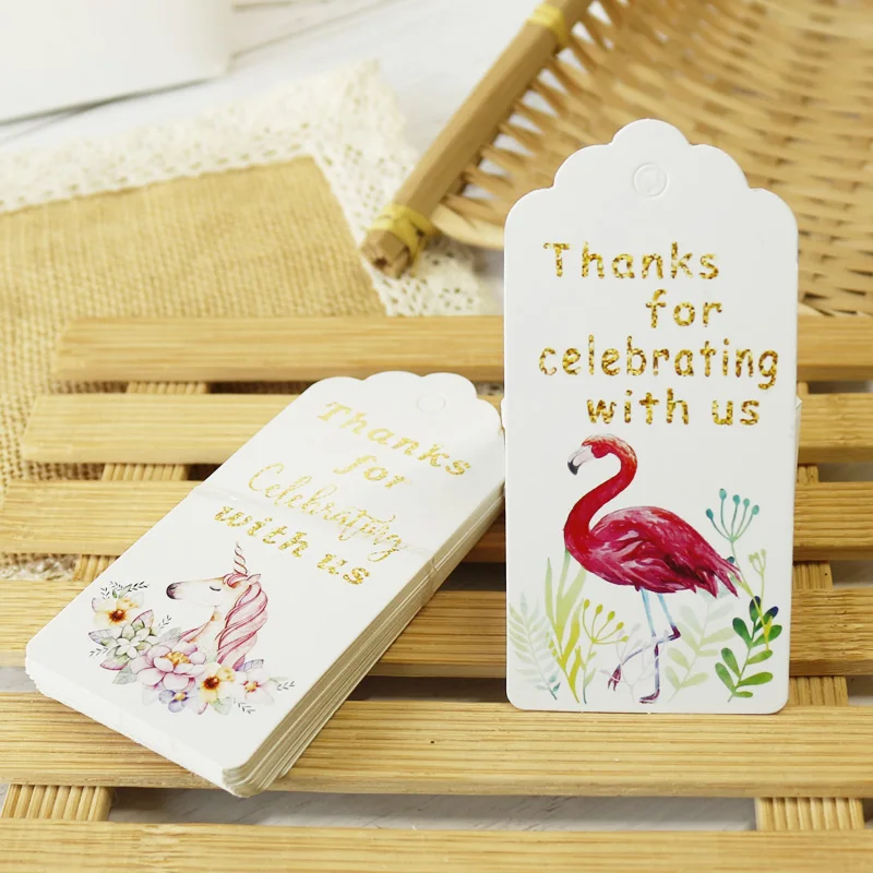 50pcs Unicorn Paper Gift Tags Thank You White Paper Tags Flamingo Party Decoration Gift Hang Tag Craft Cards Label Garment Tags
50pcs Unicorn Paper Gift Tags Thank You White Paper Tags Flamingo Party Decoration Gift Hang Tag Craft Cards Label Garment Tags