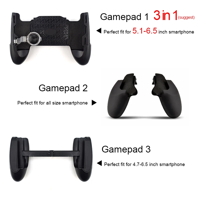 HEYNOW game controller Handle holder gamepad For iphone L1/R1 Shooter Trigger Fire Button Aim Key Shooting for PUBG Knives Out