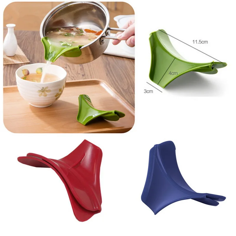 Home Creative Funnel Tools Anti-spill Silicone Slip On Pour Soup Spout Funnel for Pots Pans Bowls Jars Kitchen Gadget Tool
Home Creative Funnel Tools Anti-spill Silicone Slip On Pour Soup Spout Funnel for Pots Pans Bowls Jars Kitchen Gadget Tool