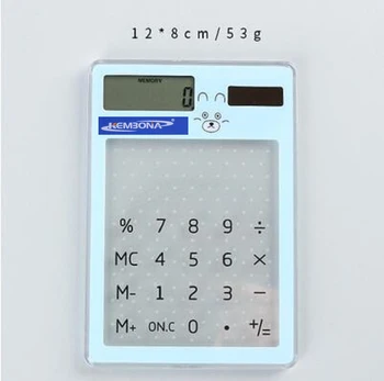 KEMBONA Solar Calculator LCD 8 Digit Touch Screen Ultra slim Transparent Solar Calculator Stationery Clear Scientific Calculator
KEMBONA Solar Calculator LCD 8 Digit Touch Screen Ultra slim Transparent Solar Calculator Stationery Clear Scientific Calculator