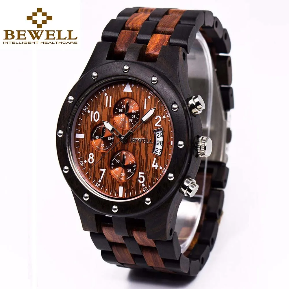 BEWELL Wooden Men's Watch Luxury Brand Quartz Wrist Moment Watches With Complete Calendar Time dropship supplier 109D
BEWELL Wooden Men's Watch Luxury Brand Quartz Wrist Moment Watches With Complete Calendar Time dropship supplier 109D