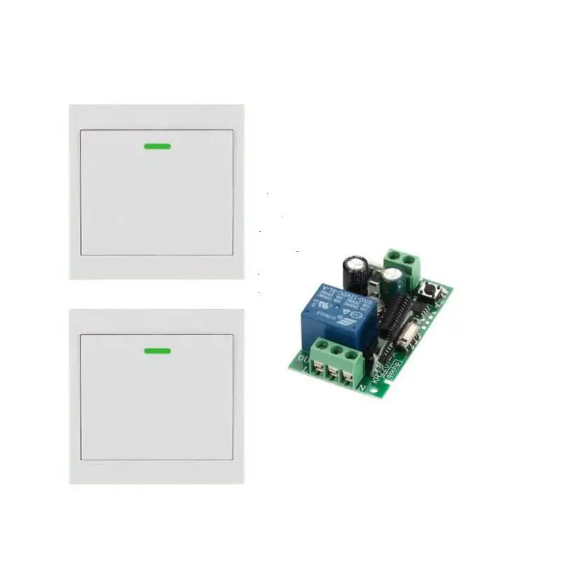 Universal 433Mhz Wireless RF Remote Control Switch AC 110V 220V Lamp Light LED Bulb Corridor Room Panel Switch
Universal 433Mhz Wireless RF Remote Control Switch AC 110V 220V Lamp Light LED Bulb Corridor Room Panel Switch