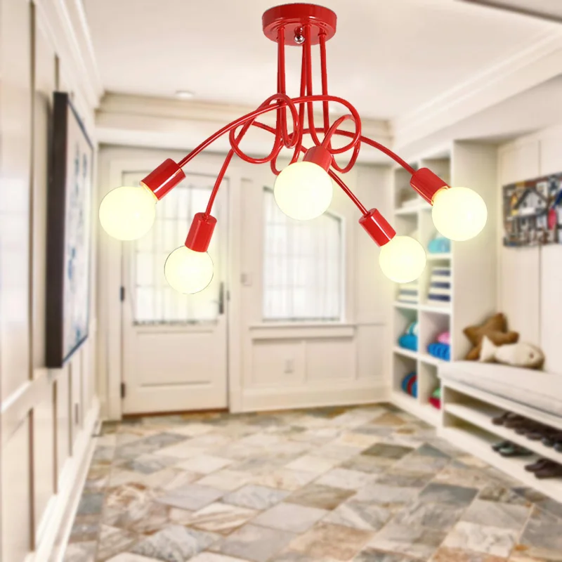 Multicolor Simple Creative ceiling lamp vintage modern brief led chandelier light E27
Multicolor Simple Creative ceiling lamp vintage modern brief led chandelier light E27