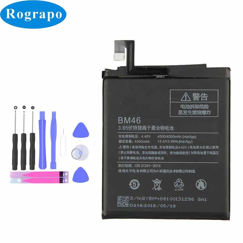 4000mAh 100% New Replacement BM46 Battery For Xiaomi Redmi Note 3 hongmi Note 3 Prime Note3 Pro BM 46 Batterie Phone Batteries
4000mAh 100% New Replacement BM46 Battery For Xiaomi Redmi Note 3 hongmi Note 3 Prime Note3 Pro BM 46 Batterie Phone Batteries