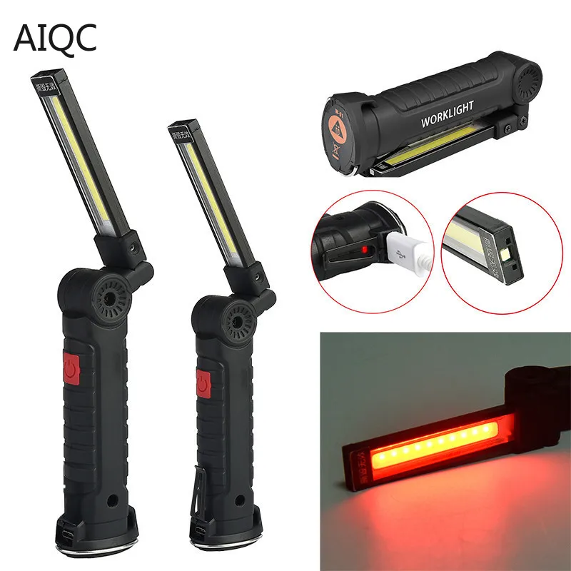 Flexible LED Rechargeable Flashlight Magnetic COB Torch Handheld Led Inspection Lamp Cordless Work Light Tool Outdoor+Gift
Flexible LED Rechargeable Flashlight Magnetic COB Torch Handheld Led Inspection Lamp Cordless Work Light Tool Outdoor+Gift