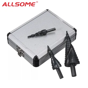 ALLSOME 3pcs 4-12/20/32mm HSS Step Drill Bit Set TiAlN Coated Spiral Grooved Hole Cutter HT1626-1628
ALLSOME 3pcs 4-12/20/32mm HSS Step Drill Bit Set TiAlN Coated Spiral Grooved Hole Cutter HT1626-1628