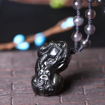 genuine natural men's and women's ice color Obsidian new plate back two brave men and women money Pendant Jewelry
genuine natural men's and women's ice color Obsidian new plate back two brave men and women money Pendant Jewelry