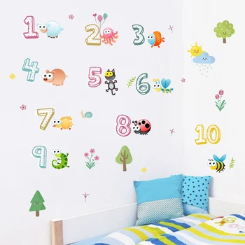 Cute Animals With Arabic Numbers Wall Stickers For Kindergarten Classroom Kids Room Home Decoration Nursery Mural Art Wall Decal
Cute Animals With Arabic Numbers Wall Stickers For Kindergarten Classroom Kids Room Home Decoration Nursery Mural Art Wall Decal