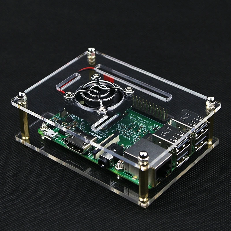 Raspberry Pi 4 Model B 1/2/3/4/5-layer Acrylic Clear Case with Cooling fan Transparent Shell Box also for Raspberry Pi 3
Raspberry Pi 4 Model B 1/2/3/4/5-layer Acrylic Clear Case with Cooling fan Transparent Shell Box also for Raspberry Pi 3