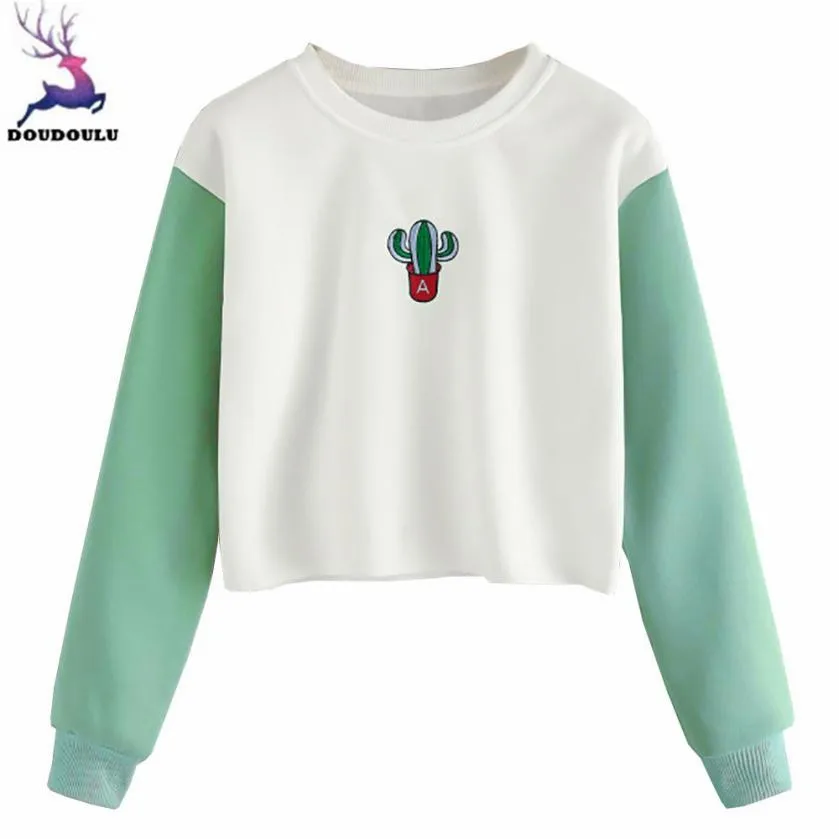 DOUDOULU Botany Women Ladies Sweatshirt cropped Long Sleeve Patchwork korean Pullover female Sweatshirt Moletom Feminino#WMES
DOUDOULU Botany Women Ladies Sweatshirt cropped Long Sleeve Patchwork korean Pullover female Sweatshirt Moletom Feminino#WMES