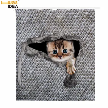 HUGSIDEA 2018 Polyester Fabric 3D Lovely Cat Waterproof Shower Curtain 3D Waterfall Bathroom Shower Curtain 180x168cm Washable
HUGSIDEA 2018 Polyester Fabric 3D Lovely Cat Waterproof Shower Curtain 3D Waterfall Bathroom Shower Curtain 180x168cm Washable