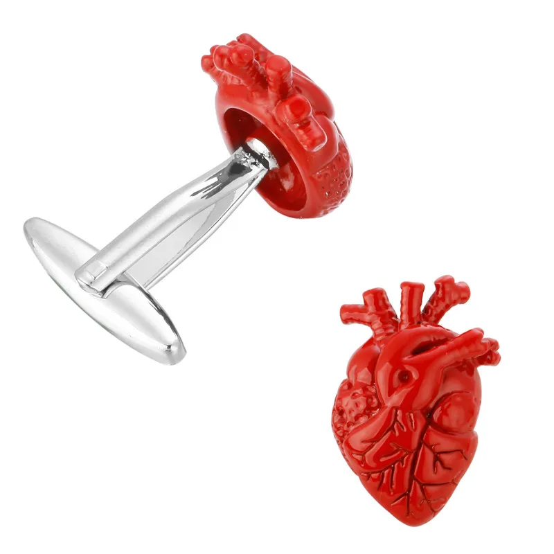 New Arrival Men Fashion Cufflinks Red Color Novelt Bloody Heart Design Cuff For Doctor Cuff Links 3 pair pack sale
New Arrival Men Fashion Cufflinks Red Color Novelt Bloody Heart Design Cuff For Doctor Cuff Links 3 pair pack sale