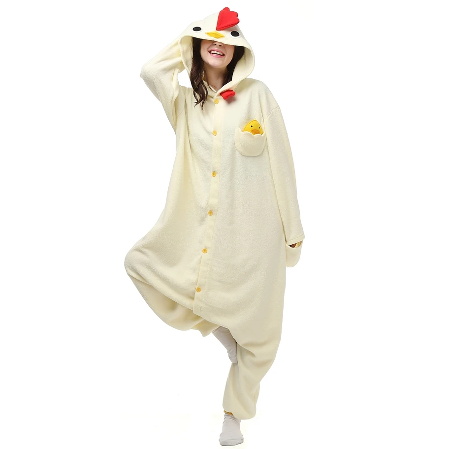 Adults Rooster Kigurumi White Cock Women Anime Cosplay Costume Men Animal Onesies Pajama Halloween Carnival Party Jumpsuit
Adults Rooster Kigurumi White Cock Women Anime Cosplay Costume Men Animal Onesies Pajama Halloween Carnival Party Jumpsuit