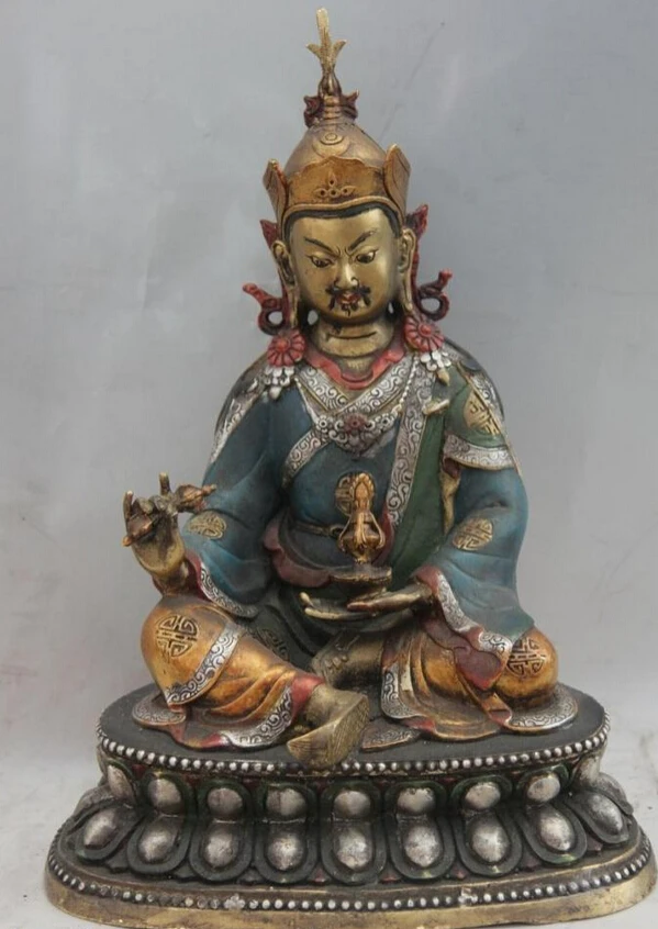 USPS to USA S3393 12 Tibet Fane Bronze Copper Color Painted Padmakara Padmasambhava Buddha Statue (B0328)
USPS to USA S3393 12 Tibet Fane Bronze Copper Color Painted Padmakara Padmasambhava Buddha Statue (B0328)