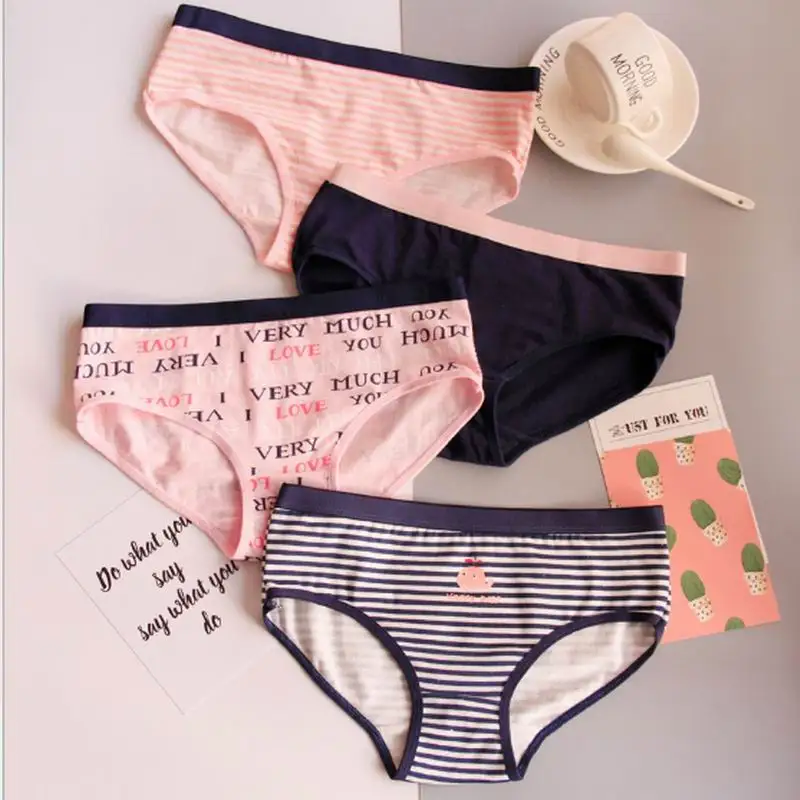 4pcs/lot Big Girl Underwear Kids Panties Striped Girl Underpants Cotton Lingerie Briefs
4pcs/lot Big Girl Underwear Kids Panties Striped Girl Underpants Cotton Lingerie Briefs