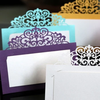 Favor Decor Wedding Folding Card Table Place Name Cards Lace Edge 50pcs/Pack 12x12CM For Party White Laser-Cut
Favor Decor Wedding Folding Card Table Place Name Cards Lace Edge 50pcs/Pack 12x12CM For Party White Laser-Cut