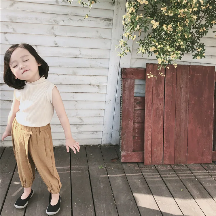 Summer 2019 new Korean girls multi-color cotton pit collar sleeveless vest T-shirt
Summer 2019 new Korean girls multi-color cotton pit collar sleeveless vest T-shirt