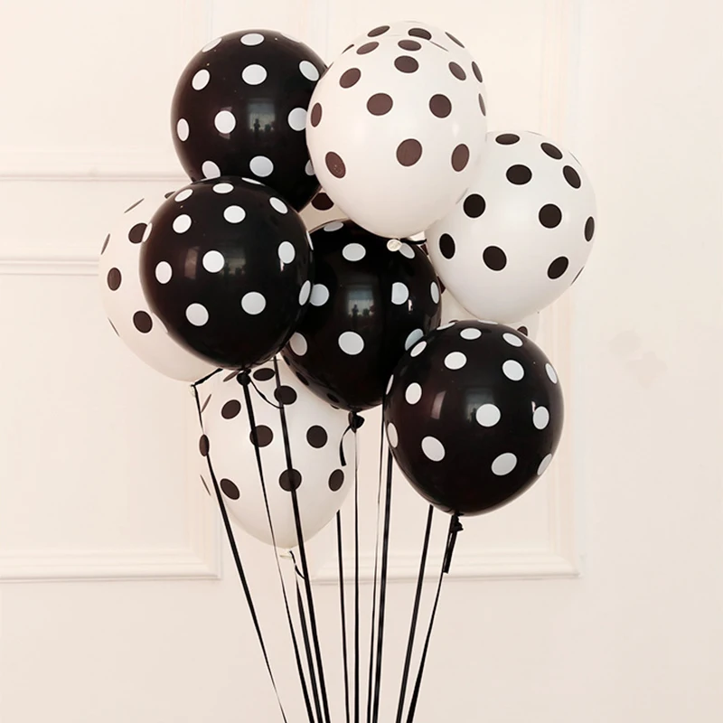 20pcs/lot Ladybug Black white Latex Balloons Polka dot Wave Point Globos Baby Shower Birthday Wedding Party Decoration Supplies
20pcs/lot Ladybug Black white Latex Balloons Polka dot Wave Point Globos Baby Shower Birthday Wedding Party Decoration Supplies