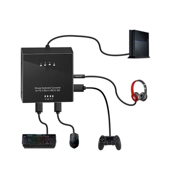 Gaming Mouse and Keyboard Converter Adapter for PS4/PS3/XBO XONE/XBOX 360 Switch Black
Gaming Mouse and Keyboard Converter Adapter for PS4/PS3/XBO XONE/XBOX 360 Switch Black