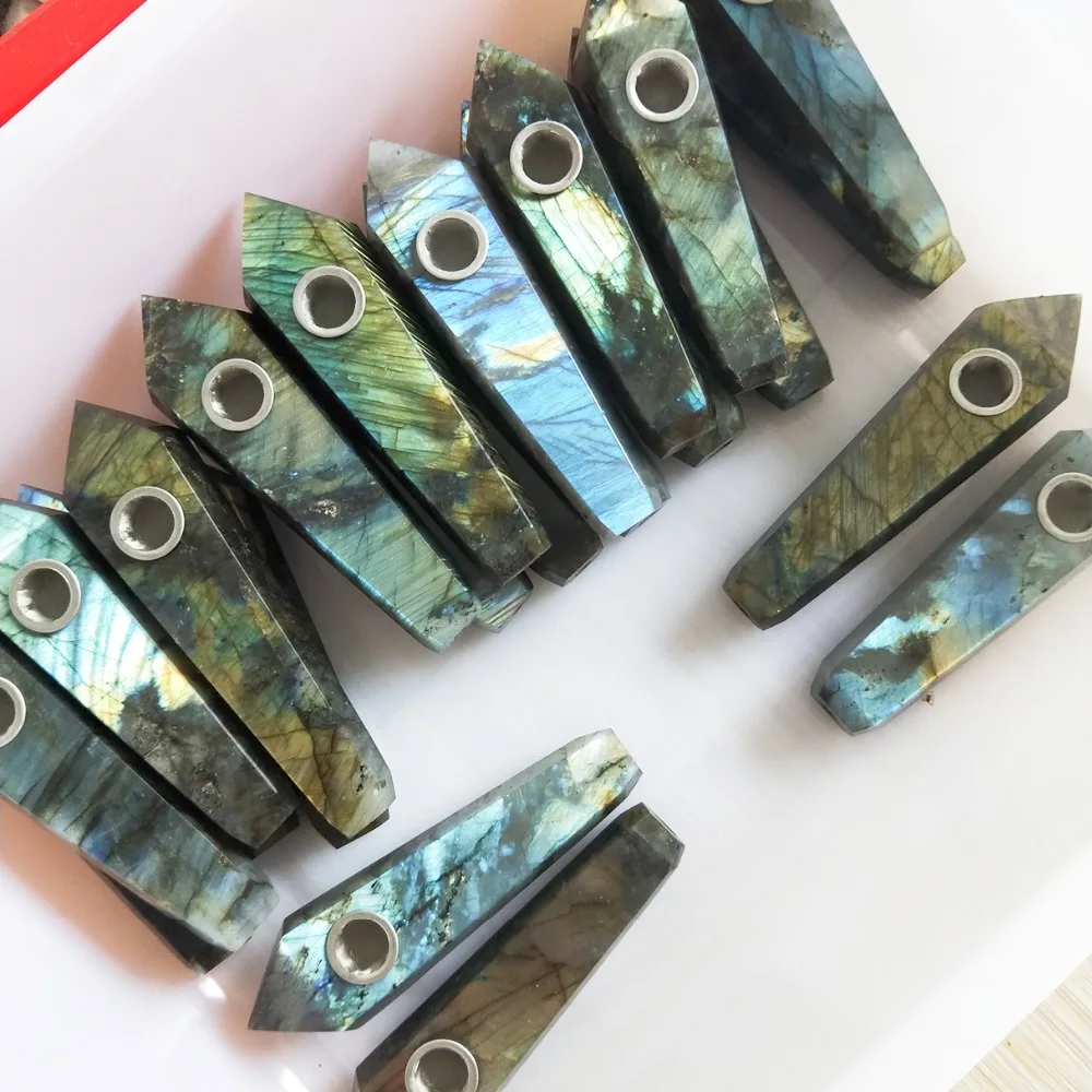 1pieces Natural Quartz Crystal Wand Healing carved Labradorite smoking pipe personalized fashion natural gemstone crystal
1pieces Natural Quartz Crystal Wand Healing carved Labradorite smoking pipe personalized fashion natural gemstone crystal