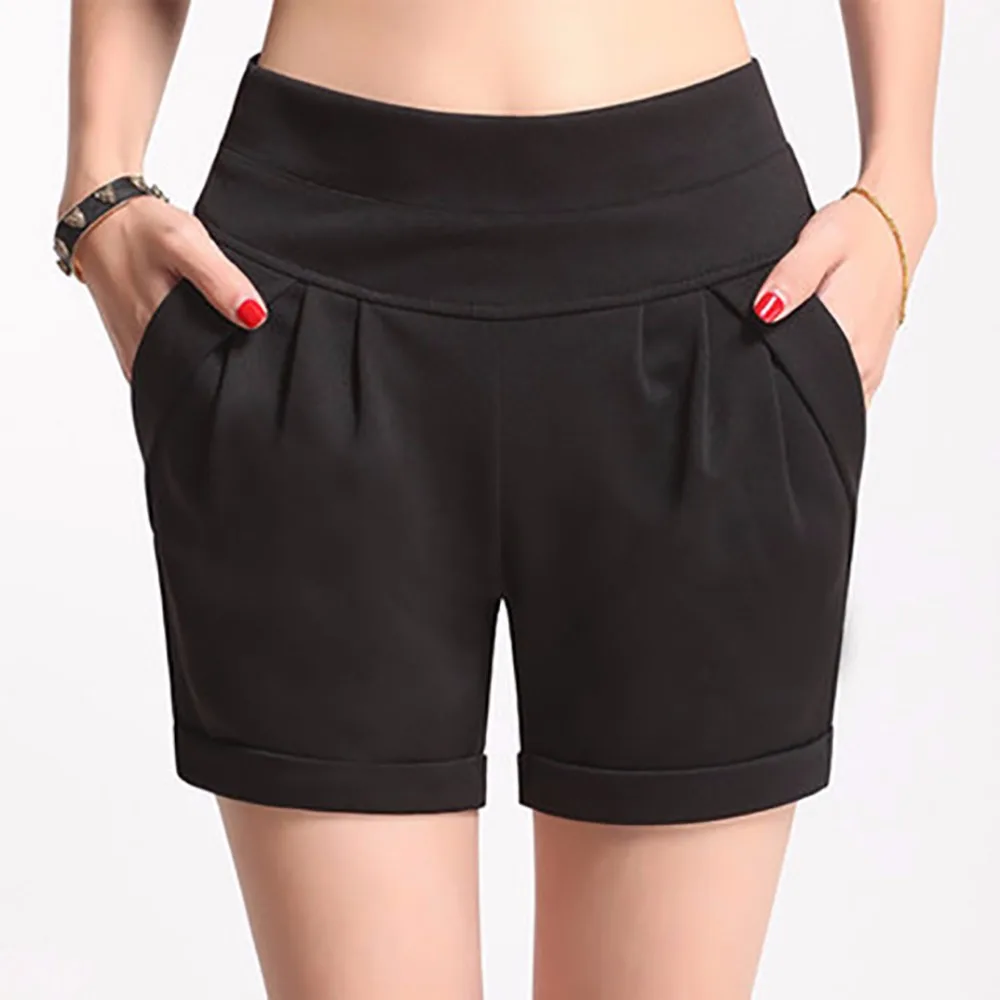 2017 Summer Stretch Shorts Women Casual High Waist Shorts for Female Fat Plus Size Woman Clothing Beach Women's cotton Shorts
2017 Summer Stretch Shorts Women Casual High Waist Shorts for Female Fat Plus Size Woman Clothing Beach Women's cotton Shorts