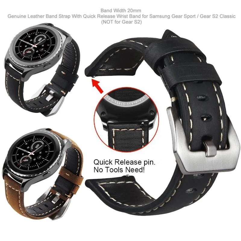 Ремешок из натуральной кожи для Samsung Gear Sport /Garmin vivoactive 3/ Music/ticwatch 2/E, 20 мм
Ремешок из натуральной кожи для Samsung Gear Sport /Garmin vivoactive 3/ Music/ticwatch 2/E, 20 мм