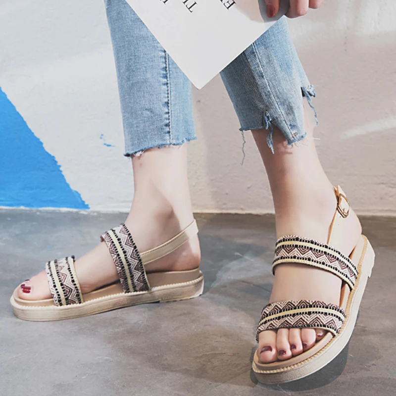 Moxxy 2019 Summer Sandals Ankle Wrap Heel Beach Sandals Slip On Open Toe Platform Flip Flops Casual Female Shoes Women Sandals
Moxxy 2019 Summer Sandals Ankle Wrap Heel Beach Sandals Slip On Open Toe Platform Flip Flops Casual Female Shoes Women Sandals