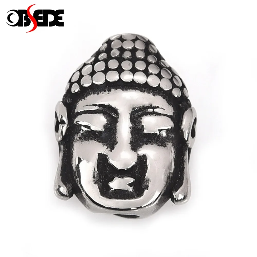 Stainless Steel Buddha Head Bead Hole 2.5mm Metal Beads Blacken for DIY Bracelet Men Jewelry Making Findings Components
Stainless Steel Buddha Head Bead Hole 2.5mm Metal Beads Blacken for DIY Bracelet Men Jewelry Making Findings Components