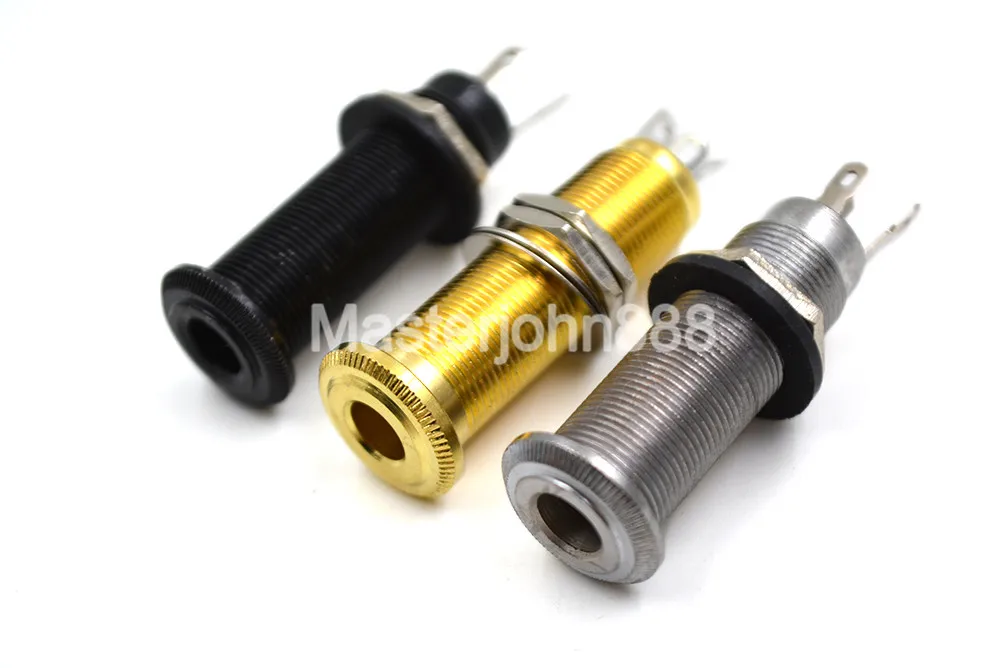 Gold/Silver/Black Acoustic Guitar Threaded Cylinder Output Jack Plug Socket End Pin Plate 1/4" 6.35mm Pickup Output Jack
Gold/Silver/Black Acoustic Guitar Threaded Cylinder Output Jack Plug Socket End Pin Plate 1/4" 6.35mm Pickup Output Jack