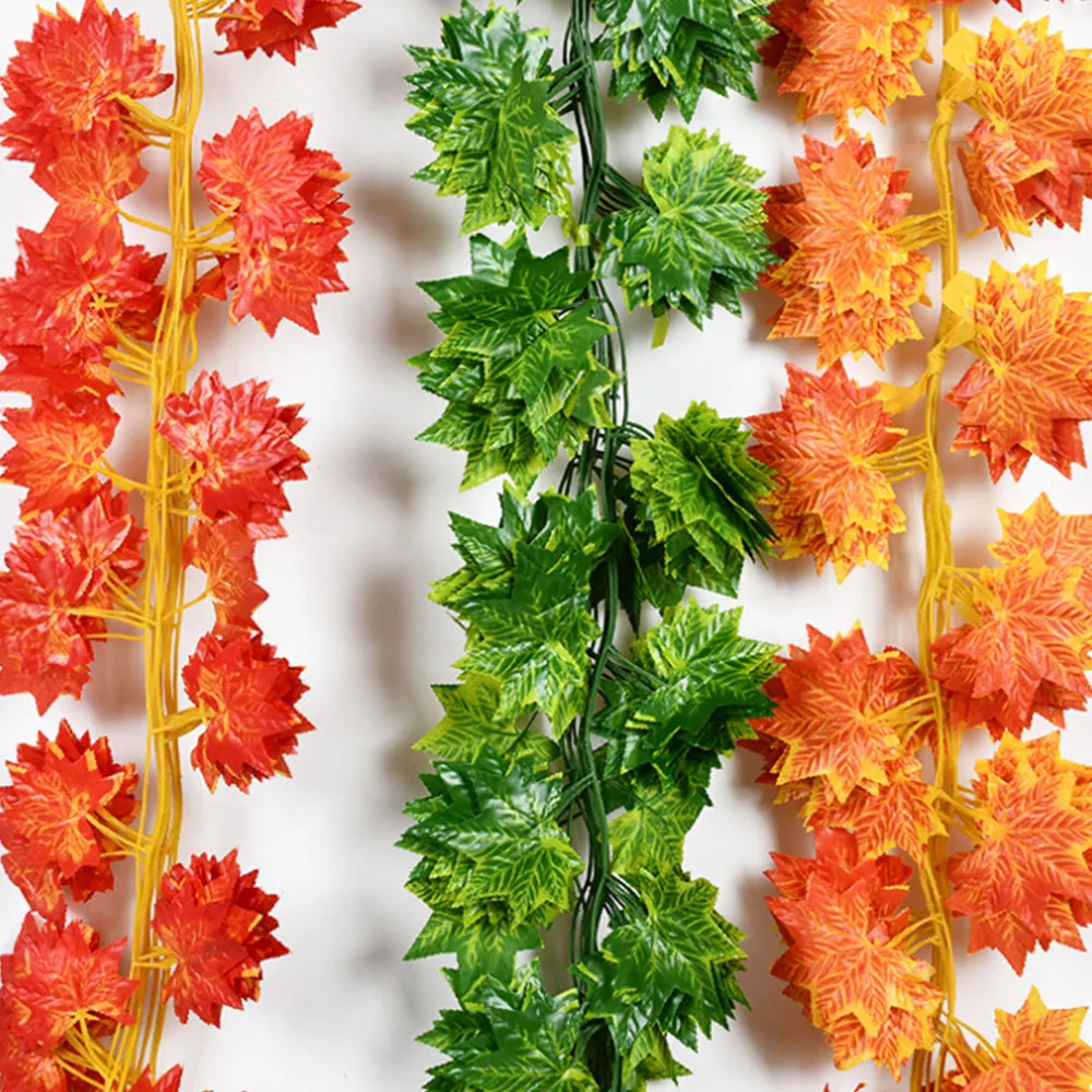 12pcs/set Artificial Flower Autumn Leaves Garland Maple Leaf Vine Fake Foliage Home Wedding Decoration
12pcs/set Artificial Flower Autumn Leaves Garland Maple Leaf Vine Fake Foliage Home Wedding Decoration