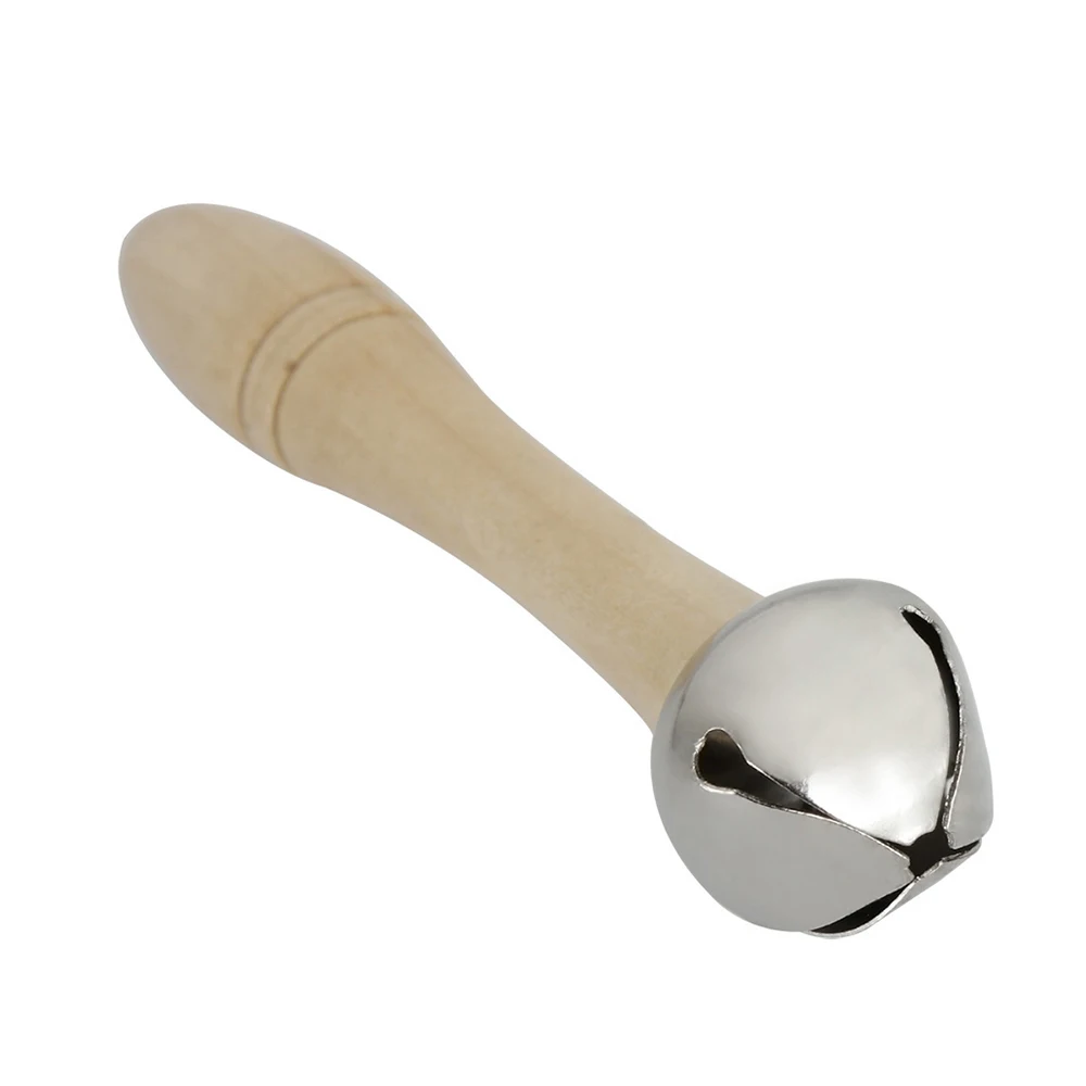 Good Quality Single Jingle Bell Handbell with Wood Handle Musical Toy for Toddlers Kids Children
Good Quality Single Jingle Bell Handbell with Wood Handle Musical Toy for Toddlers Kids Children