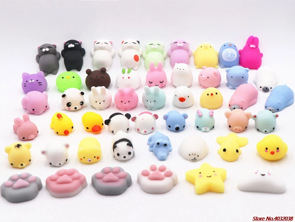 

Mini Squishy Toy Cute Animal Antistress Squeeze Cat Bear Soft Hand Pinch Phone Strap Straps Kid Gifts Practical Jokes Gags Toys