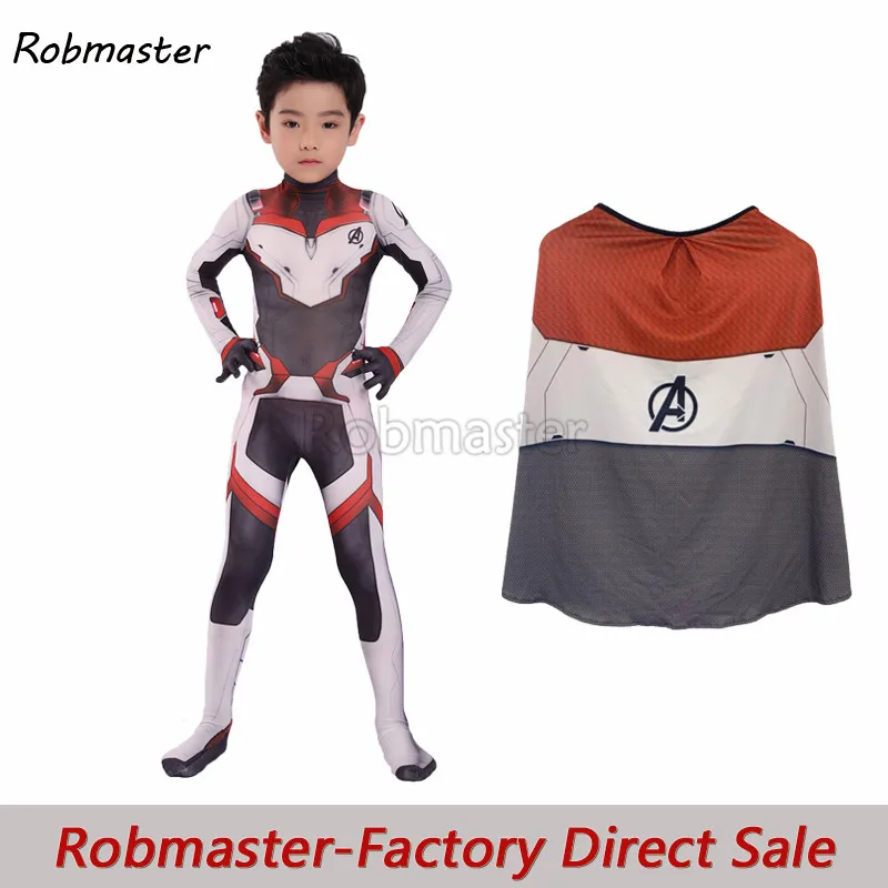 New 2019 Avengers Endgame Quantum Realm Cosplay Costume for kids Avengers Team Zentai Halloween Superhero Cloak Suit Costumes
New 2019 Avengers Endgame Quantum Realm Cosplay Costume for kids Avengers Team Zentai Halloween Superhero Cloak Suit Costumes