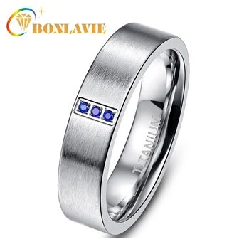 BONLAVIE 6MM Men Women Engagement Wedding Rings Sliver 3PCS Blue Zirconia Scrub Titanium Steel Ring Lover's Couple Jewelery
BONLAVIE 6MM Men Women Engagement Wedding Rings Sliver 3PCS Blue Zirconia Scrub Titanium Steel Ring Lover's Couple Jewelery