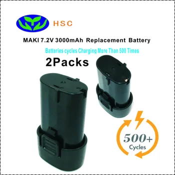 2PCS 3000mAh 18650 Battery Pack MAK7.2B Lithium Battery 7.2V Replacement for MAKITA BL7010 194356-2 194355-4 Battery Pack 7.2V
2PCS 3000mAh 18650 Battery Pack MAK7.2B Lithium Battery 7.2V Replacement for MAKITA BL7010 194356-2 194355-4 Battery Pack 7.2V