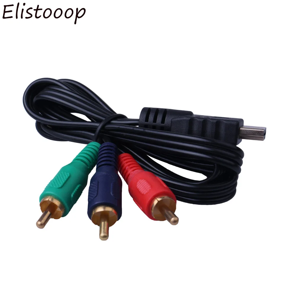 Elistooop 1080p HDMI штекер на 3 RCA кабель Видео Аудио VGA AV адаптер шнура конвертера для