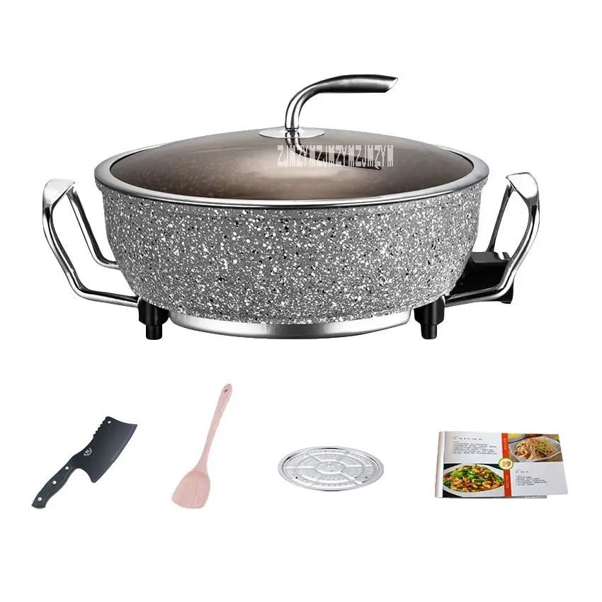 Uncoated Non-stick Pan Multi-function Electric Cooker Household Pot Rice Stone Pot Electric Hot Pot 220V 1500W A8
Uncoated Non-stick Pan Multi-function Electric Cooker Household Pot Rice Stone Pot Electric Hot Pot 220V 1500W A8