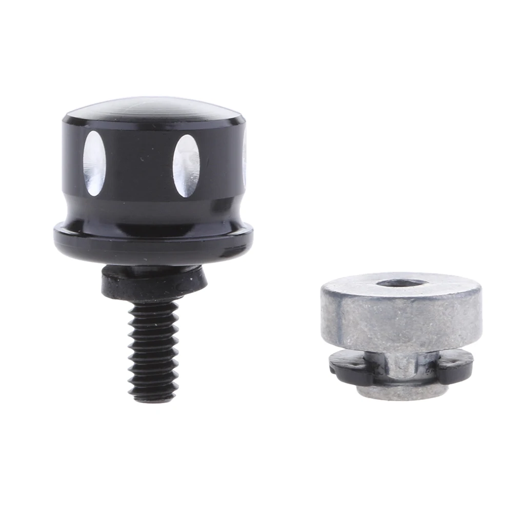 Black Aluminum Seat Mount Bolt Screw Cap Nut For Sportster Widely Used Provide Mounting Point Stronger metal construction Black Aluminum Seat Mount Bolt Screw Cap Nut For Sportster Widely Used Provide Mounting Point Stronger metal construction