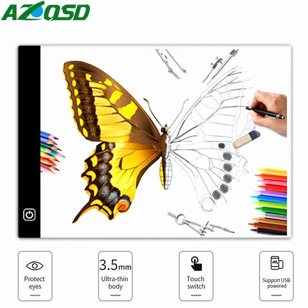 AZQSD Diamond Painting Tools A4 LED Light Pad Holder Diamond Embroidery Artist Light Drawing Board Diamond Mosaic Accessories
AZQSD Diamond Painting Tools A4 LED Light Pad Holder Diamond Embroidery Artist Light Drawing Board Diamond Mosaic Accessories