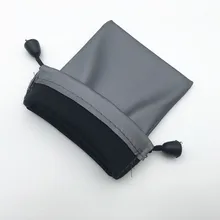 Bolsa de tela suave de nailon Universal para reproductor de MP3 bolsa protectora de disco U para auriculares Cable de datos bolsa de almacenamiento impermeable(China)