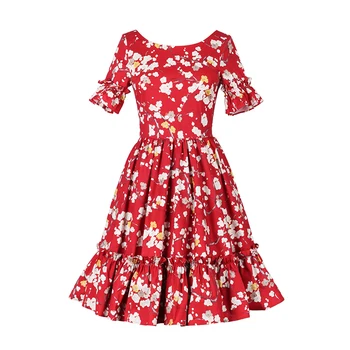 Custom made Summer Autumn Women Floral Print Vintage Midi Dress O Neck Short Sleeve Lady A-Line Dresses Plus Size Vestidos
Custom made Summer Autumn Women Floral Print Vintage Midi Dress O Neck Short Sleeve Lady A-Line Dresses Plus Size Vestidos