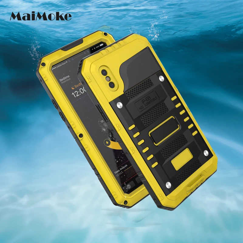 Outdoor Swim Waterproof Cover For Apple iphone X Case Metal Alloy With Glass Film Military For iphone 8 8 Plus Phone Cases
Outdoor Swim Waterproof Cover For Apple iphone X Case Metal Alloy With Glass Film Military For iphone 8 8 Plus Phone Cases
