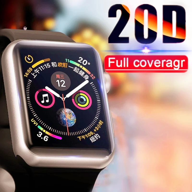 20D Curved Edge Tempered Glass On The For Iwatch 1 2 3 4 Screen Protective Glass For Apple watch 38 40 42 44 mm Protector Film
20D Curved Edge Tempered Glass On The For Iwatch 1 2 3 4 Screen Protective Glass For Apple watch 38 40 42 44 mm Protector Film