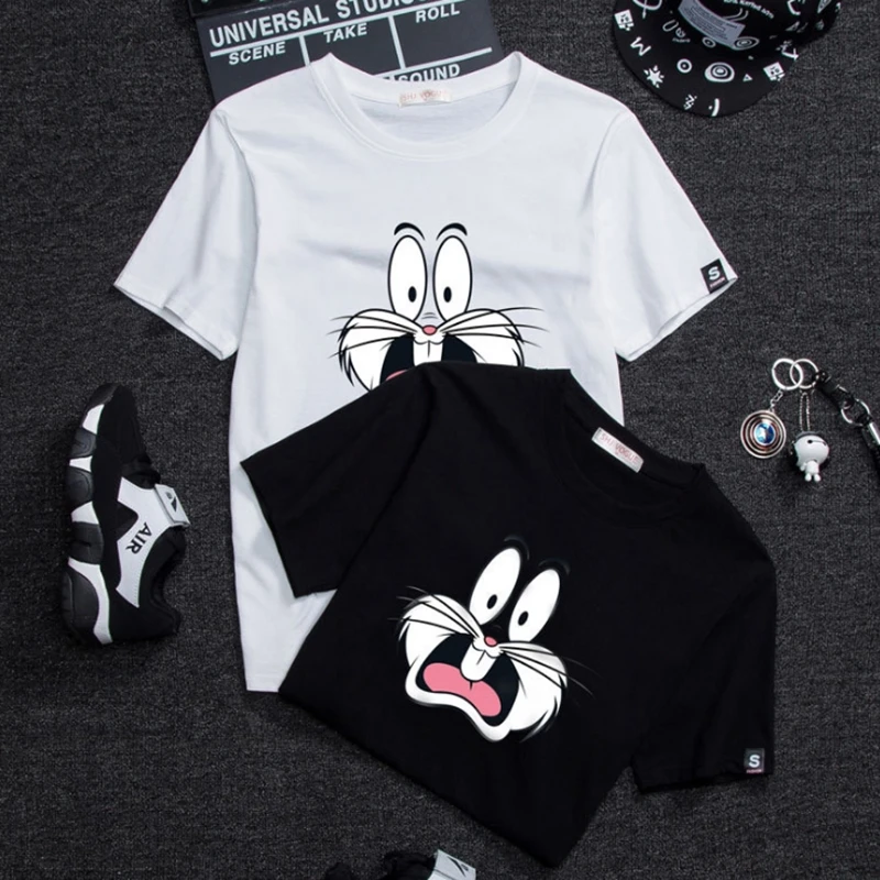 JIANWEILI T Shirt Women Summer Short Sleeves Tee Shirts Tops Befree Casual Harajuku Rabbit 65% Cotton O-neck tshirt Plus Size
JIANWEILI T Shirt Women Summer Short Sleeves Tee Shirts Tops Befree Casual Harajuku Rabbit 65% Cotton O-neck tshirt Plus Size
