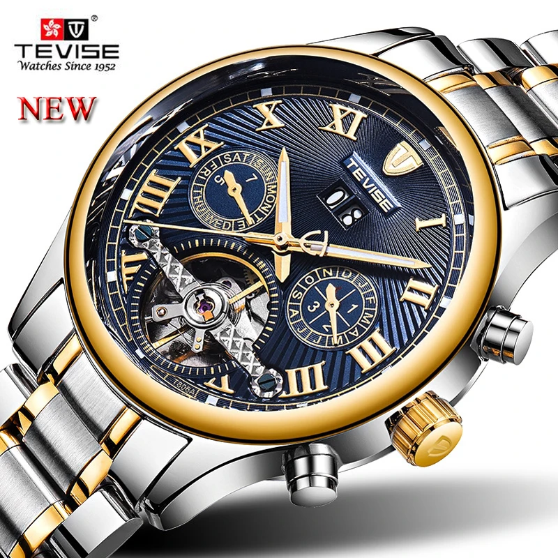 Men's Relogio Automatico TEVISE Men Mechanical Watches Tourbillon Skeleton Fashion Business Casual Male Clock With box For Gift
Men's Relogio Automatico TEVISE Men Mechanical Watches Tourbillon Skeleton Fashion Business Casual Male Clock With box For Gift